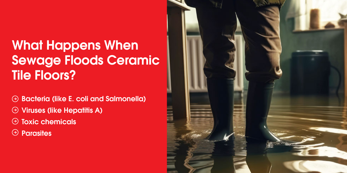 What Happens When Sewage Floods Ceramic Tile Floors What Happens When Sewage Floods Ceramic Tile Floors